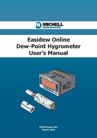 Thumbnail of document Manual - EA2/34-OL-HYG Online Dew Point Hygrometer